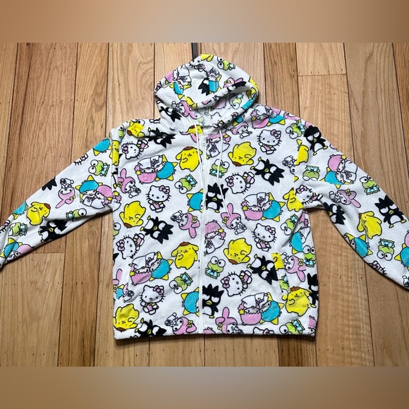 Hello Kitty and Friends (Sanrio) Fleece Hoodie Zip Up Jacket - Picture 5 of 5